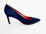 Santoni Blue Suede Pump Size 10