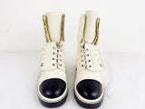 Chanel Agneau Quilted Boots Size 9