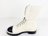 Chanel Agneau Quilted Boots Size 9