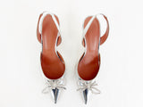 NEW Amina Muaddi Embellished Slingback Size 7.5