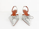 NEW Amina Muaddi Embellished Slingback Size 7.5