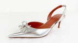 NEW Amina Muaddi Embellished Slingback Size 7.5