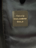 Men's Dolce & Gabbana Gold Tuxedo Jacket Size 44