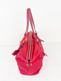 Prada Nylon Leather Trim Tote
