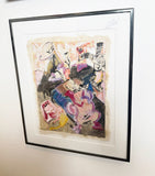 Cathy Roach Multi-Media Framed Art