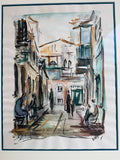Zvi Raphaeli Framed Watercolor