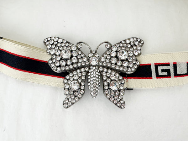 Vintage rare Crystal butterfly ivory belt Vintage Cloisonné Rope Belt ivory Featuring Flowers And  main image 2