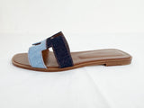 Hermes Oran Denim Sandal Size 9.5