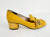 Gucci Suede Marmont GG Pump Size 8.5