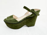 Prada Suede Platform Sandal Size 9
