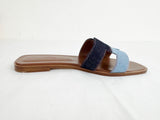 Hermes Oran Denim Sandal Size 9.5