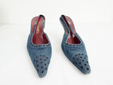 Chanel Denim Vintage Slingbacks Size 8