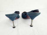 Chanel Denim Vintage Slingbacks Size 8