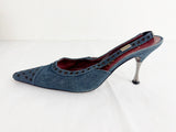 Chanel Denim Vintage Slingbacks Size 8