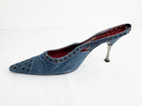 Chanel Denim Vintage Slingbacks Size 8