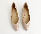 NEW Chloe Scallop Ballet Flats Size 8.5