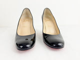 Christian Louboutin Patent Block Heel Pumps Size 8