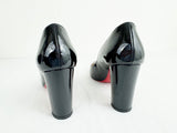 Christian Louboutin Patent Block Heel Pumps Size 8
