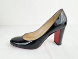 Christian Louboutin Patent Block Heel Pumps Size 8