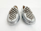 NEW Tod's Silver Ball Moccasin Size 8