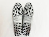 NEW Tod's Silver Ball Moccasin Size 8