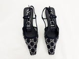 NEW Gucci Crystal GG Slingback Size 7