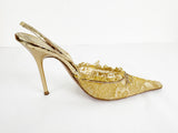 NEW Rene Caovilla Lace Slinbacks Size 7.5