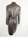 Burberry Leather Trench Coat Size S
