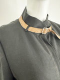 NEW Akris with Leather Trim Jacket Size 10