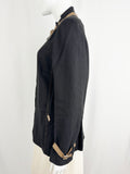 NEW Akris with Leather Trim Jacket Size 10