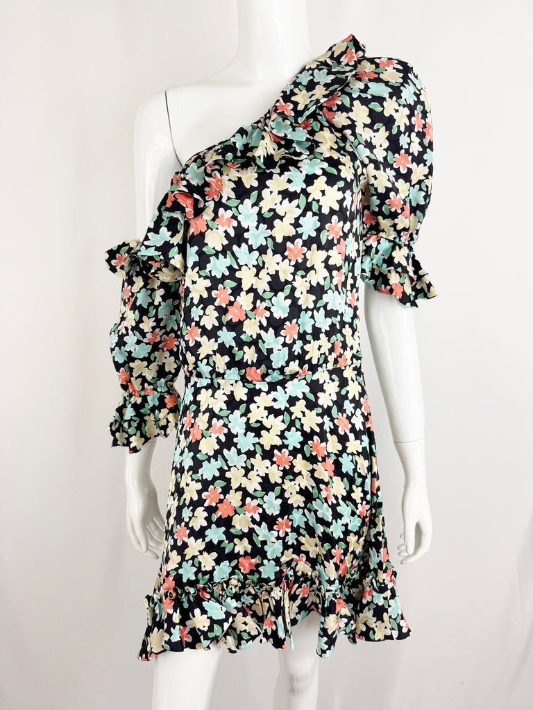 Saint Laurent One Shoulder Dress Size 6 – KMK Luxury Consignment