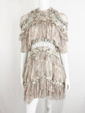 Zimmermann Stranded Tiered Mini Dress Size S