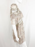 Zimmermann Stranded Tiered Mini Dress Size S