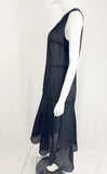 NEW Akris Sheer Maxi Dress Size 12