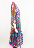 Johnny Was Silk Maxi Dress Size XS