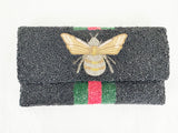 Moyna Beaded Bee Shoulder Bag