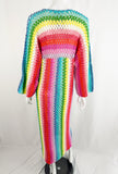 Rose Carmine Crochet Cover-Up