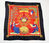 Hermes Vintage Republique Francaise Liberte Egalite Silk Scarf