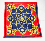 Hermes Vintage Couronnes Silk Scarf