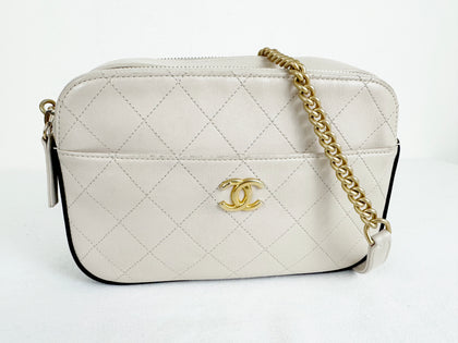 Chanel Button Up Camera Bag