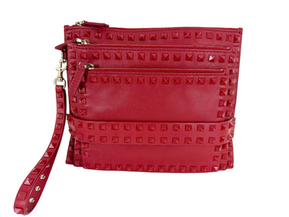 Valentino Garavani Triple Zip Clutch