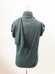 NEW Lanvin Green Scarf Sweater Size L