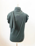 NEW Lanvin Green Scarf Sweater Size L