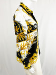 Versace Silk Patterned Blouse Size 6