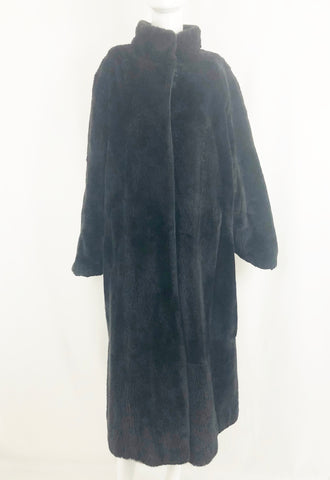 McElroy Reversible Fur Coat Size Large