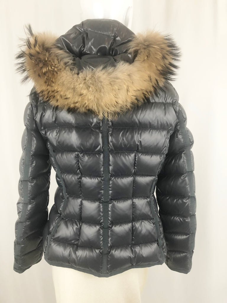 NEW Moncler Armoise Giubbotto Jacket W/Raccoon Trim Size 4 – KMK