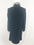 Cinzia Rocca Cashmere With Chinchilla Trim Coat Size 8