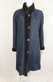 Reversible Sheared Fur Coat Size L