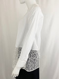 New Blouse With Lace Bottom Size 6