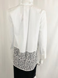 New Blouse With Lace Bottom Size 6